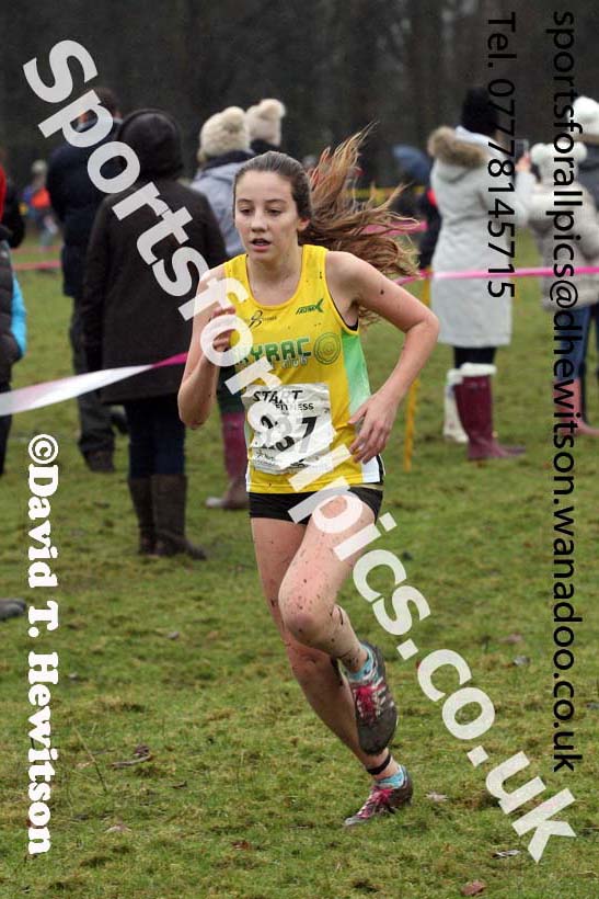 Girls under-13s  Northern Cross Country, Knowsley Safari Park. Photo: David T. Hewitson/Sports for All Pics